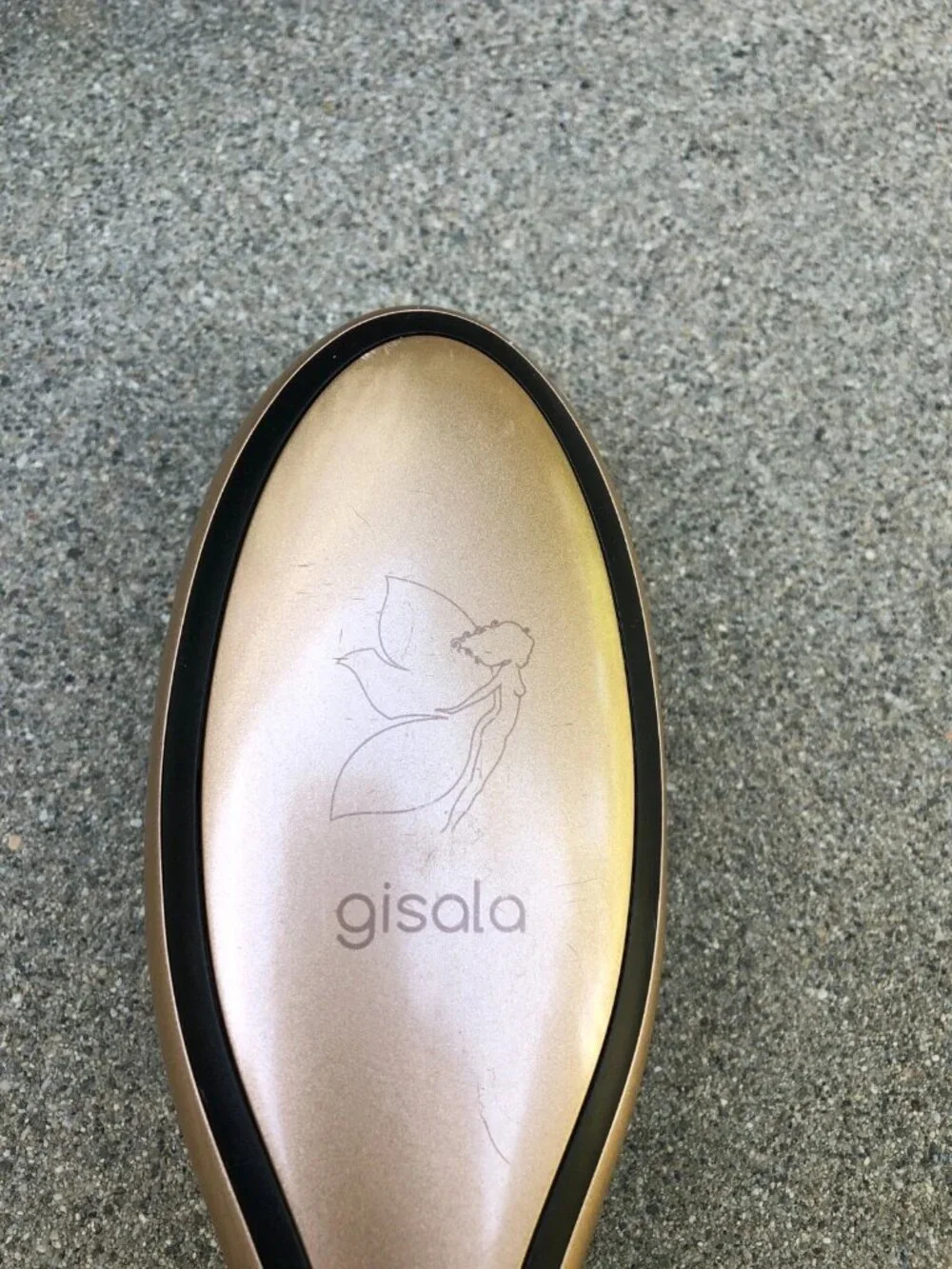 GISALA Metal Ceramic Hair Straightening Brush Heater Gold - Tested Working - Picture 6 of 6